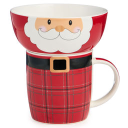 НАБОР ПОСУДЫ LEFARD САНТА 2 ПР. (КРУЖКА 355 МЛ, САЛАТНИК 12,5 СМ)  фото 5