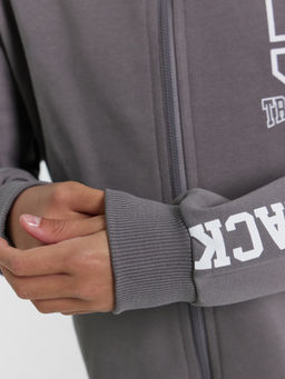 Толстовка для девочек темно-серая с печатью - Mark formelle фото 7