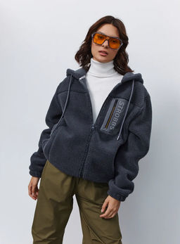 T3334-1 Куртка толстовка флисовая на молнии