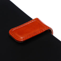 Ежедневник недатированный Бизнес, А5, в клетку, с хлястиком, 128 листов, обложка кожзам, чёрный - Simaland фото 3