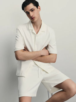 Рубашка из хлопка интерлок / Zarina  фото 3