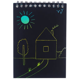 Гравюра блокнот детский «Щенячий патруль», 10 листов, наклейки