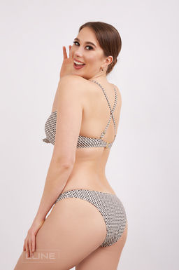 -45% ТРУСЫ КУПАЛЬНЫЕ ЖЕН. Milavitsa 480178/113 бежевый набивной  фото 4