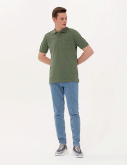 Haki Regular Fit Basic Ti__rt - Pierre cardin фото 3
