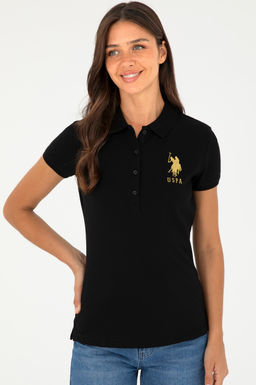 Kad_n Siyah Basic Polo Yaka Ti__rt - U.s. polo assn фото 3