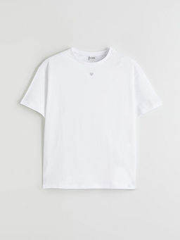 Bisiklet Yaka K?z ?ocuk Ti??rt