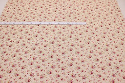 Импорт. хлопок Букеты роз на св.персиковом, ш.1.48м, хлопок-100%, 105гр/м.кв - Купава фото 5