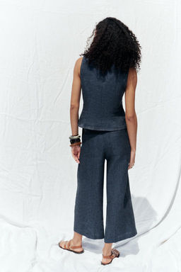 LINEN CULOTTES - Zara фото 12