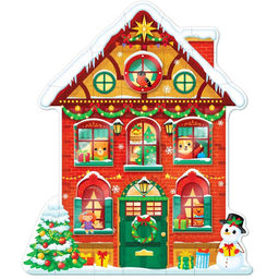 Пазл с липучками Новогодний дом - Puzzle time фото 2