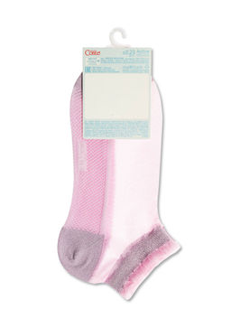 Цена за 2 пары. Носки Короткие CONTE Короткие прозрачные носки ACTIVE с люрексом сиреневый - Conte elegant фото 4