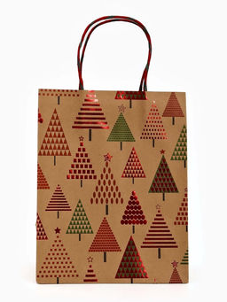 Набор подарочных пакетов «Новогодний», 3 шт, тиснение, 25 × 4 × 30.5 см, 30 × 40 × 11.5 см, 18 × 23 × 10 см