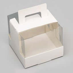 Цена за 2 шт. Кондитерская упаковка под бенто торт, 11×11×10 см