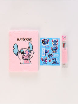 Блокнот пушистый и ручка многоцветная «Эйнджел», розовый