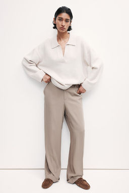 Pantalon sastre con vuelta