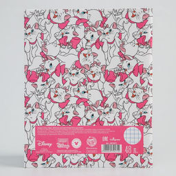 Тетрадь 48 листов в клетку, картонная обложка Коты-аристократы. Мари - Disney фото 4