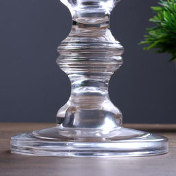 Стеклянный подсвечник на 1 свечу «Честность», прозрачный, 22×11×11 см