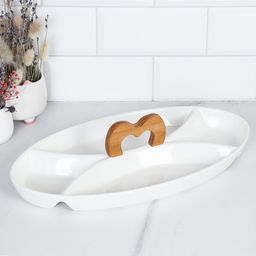 Менажница 4 секции / JD6612-1 /уп 20/ деревянная ручка - Галеонтрейд фото 5