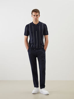 Брюки мужские Slim Fit с примесью льна