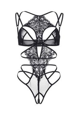 Эротическое боди Erolanta Eva, черный (50-52) фото 8