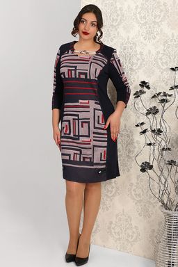 Платье с геометрическим принтом