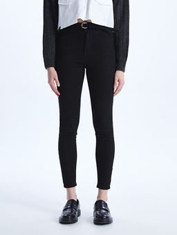 Beli Kemerli J?piter S?per Skinny Fit Kad?n Jean Pantolon
