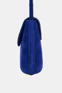 BOLSO BANDOLERA PIEL / Azul - Zara фото 3