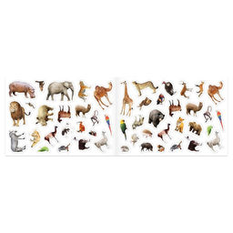 100 наклеек Зоопарк, 12 стр. - Буква-ленд фото 3