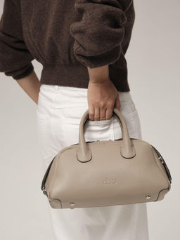 Кожаная сумка Kandys DBR 31206 бежевый латте