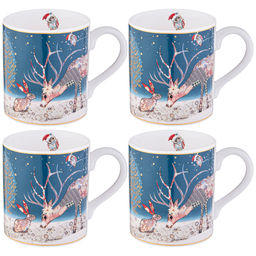 НАБОР КРУЖЕК LEFARD CHRISTMAS 4 ШТ. 230 МЛ ПЕЧВОРК (КОР=12НАБ.)