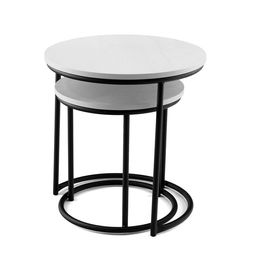 Столик журнальный "Матрешка", 500х500, Бетон пайн