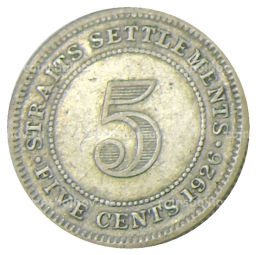5 центов 1926 года Стрейтс Сетлментс