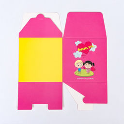 Цена за 10 шт. Коробка складная Любовь это, розовая, 10 х 10 х 10 см - UPAK LAND фото 4