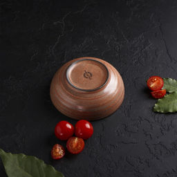 Миска фарфоровая Magistro Garland, 230 мл, d=12 см, цвет коричневый  фото 5