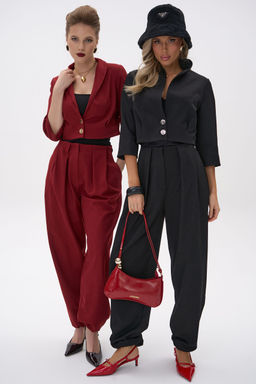 Короткий пиджак Джуди (чёрный) - Эльза фото 7