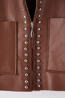 Ac?k Kahverengi Regular Kal?p Troklu Pelus Suni Deri Mont TWOAW26MO00163 - Trendyolmilla фото 8