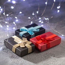 Цена за 6 шт. Коробочка подарочная под набор «Классик», 5×8 (размер полезной части 7.7×4.8 см), МИКС, вставка чёрная