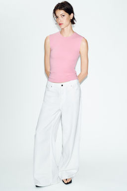 CAMISETA MANGA SISA / Rosa empolvado