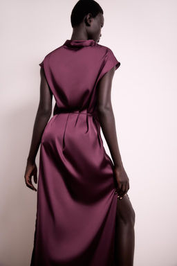LONG SATIN DRESS - Zara фото 2