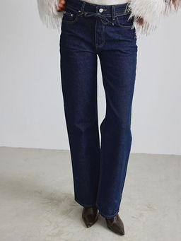 Wideleg Kad?n Jean Pantolon