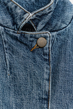 BLAZER DENIM CROPPED ZW COLLECTION / Azul - Zara фото 10