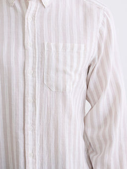 Regular Fit ?izgili Arm?rl? Erkek G?mlek