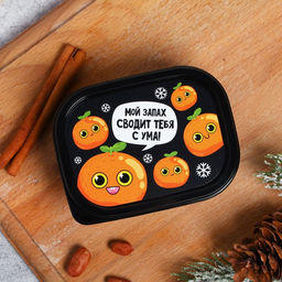 Ланч - бокс новогодний Мандарины, 150 мл