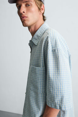 RELAXED FIT CHECK SHIRT - Zara фото 14