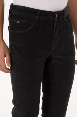 Erkek Gri Slim Fit Kanvas / Chino Pantolon - U.s. polo assn фото 5