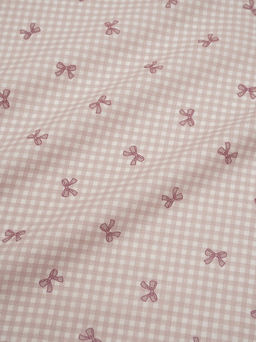 Муслин Премиум двухслойный гладкий Бантик - клетка, ш.2.5м, хлопок-100%, 130гр/м.кв - Купава фото 2