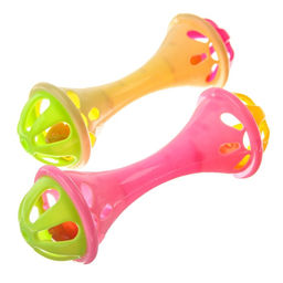 Погремушка Гантелька, цвет МИКС, Крошка Я фото 3