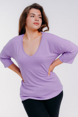 Футболка женская из вискозы Марина лила - Амадэль фото 6