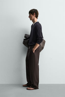 JERSEY LIGERO ALGOD?N - LINO LIMITED EDITION / Marino - Zara фото 4