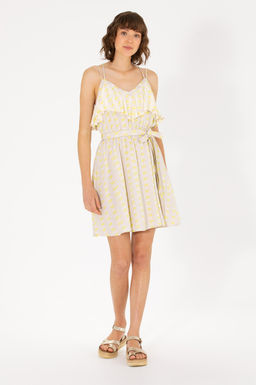 U. S. Polo Assn Женское тканое платье с камнями