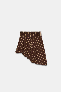 ASYMMETRIC DOTS SKIRT - Zara фото 11